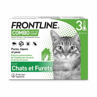 Frontline Combo Spot-on Gato y Hurón 3 pipetas de 0,5 ml