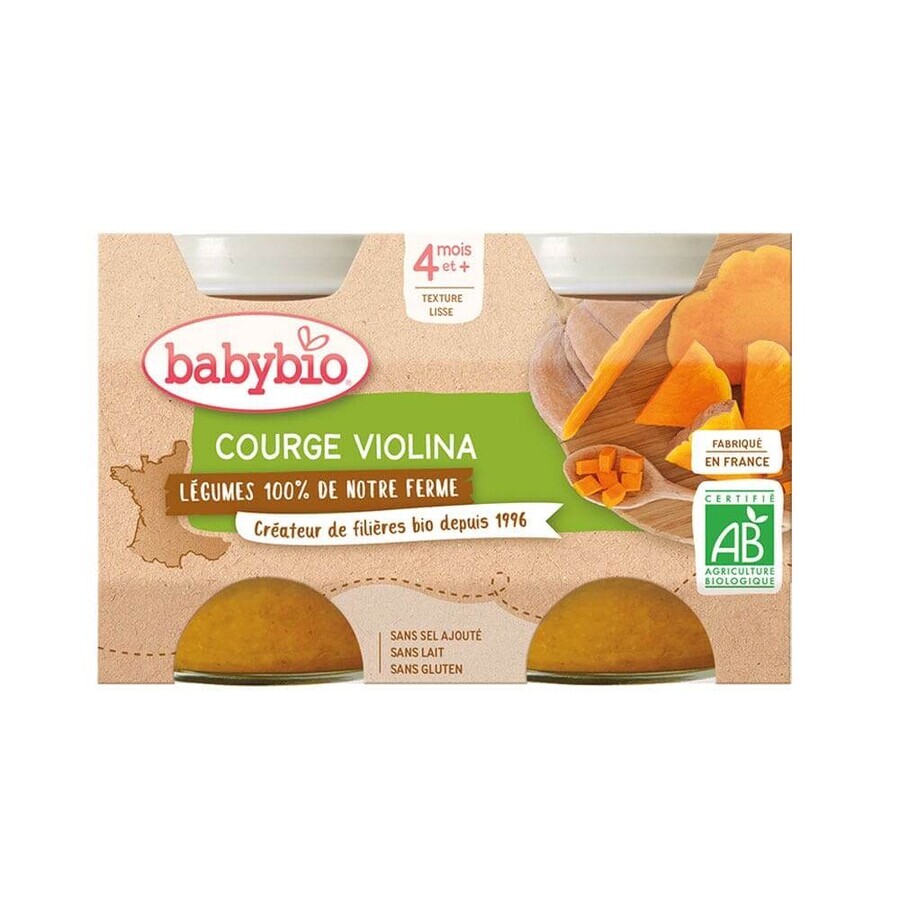 Babybio Verdura ecológica tarritos granja verduras a partir de 4 meses 2x130g