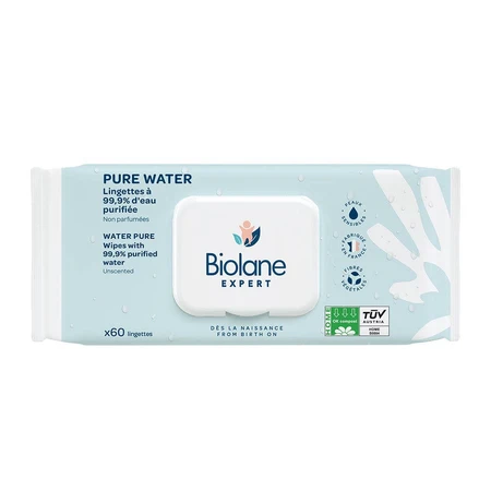Biolane Expert Pure Water Wipes 3x60