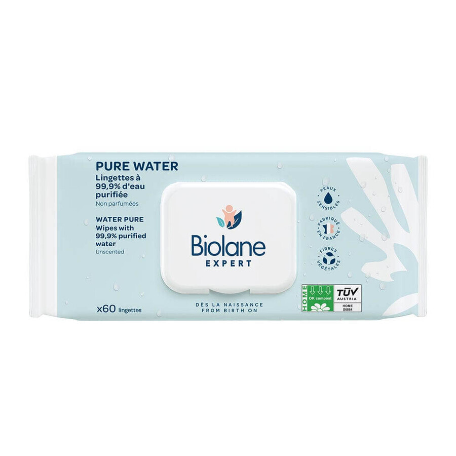 Biolane Expert Puur Water Doekjes 3x60 Biolane Expert Puur Water Doekjes 3x60