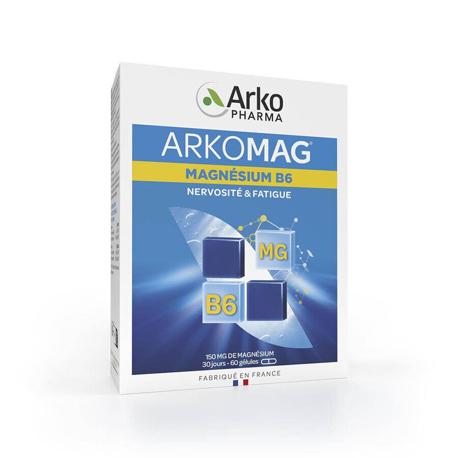Acquista Arkopharma Arkomag Magnesio B6 Nervosismo e stanchezza 60 capsule Arkopharma Arkomag Magnesio B6 Nervosismo e stanchezza 60 capsule