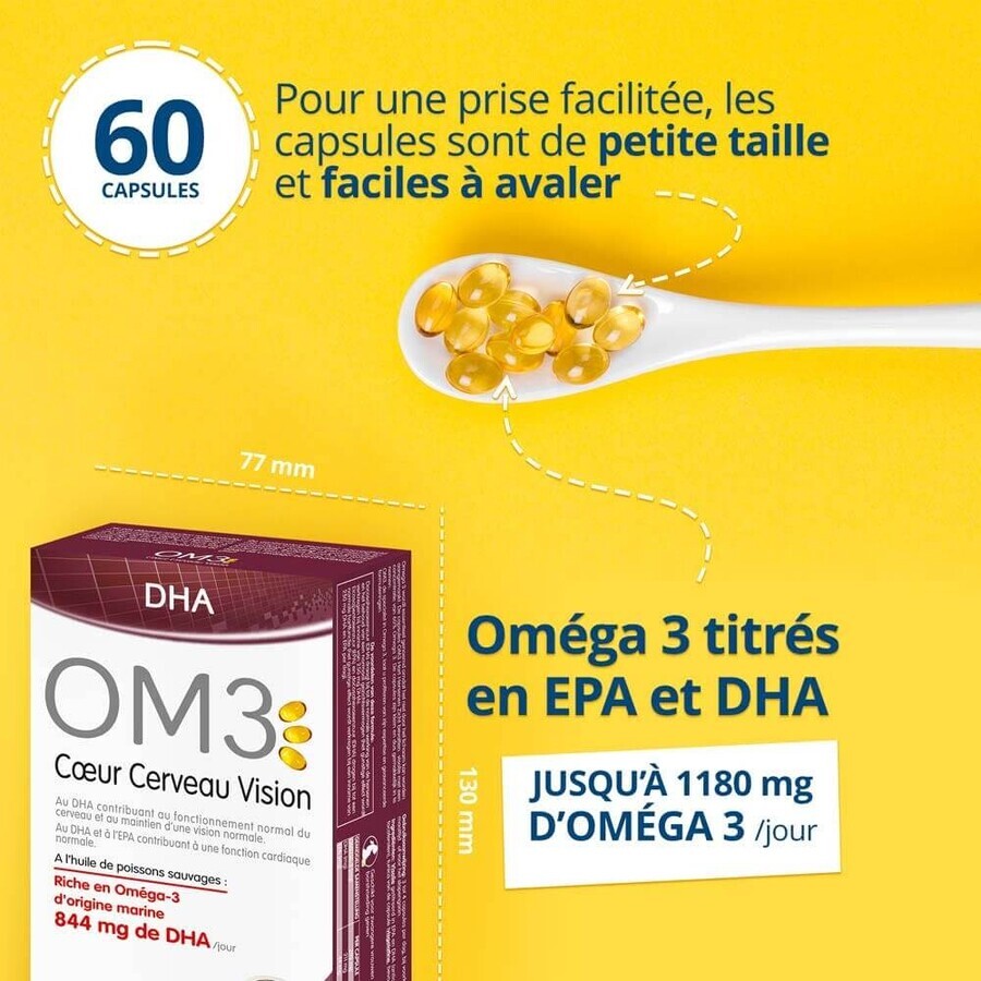 OM3 DHA CORAZÓN CEREBRO VISIÓN 60 cápsulas OM3 DHA CORAZÓN CEREBRO VISIÓN 60 cápsulas