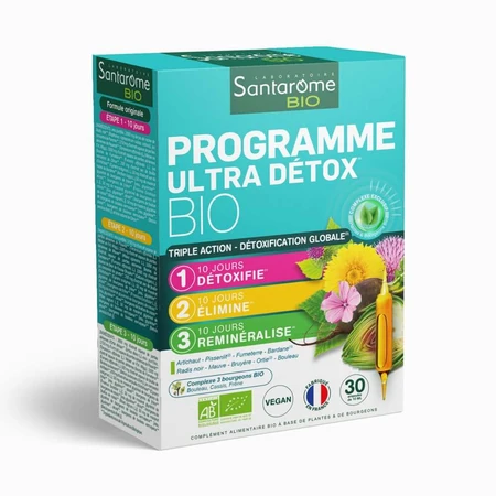 Santarome Bio Detox Program 30 Global Détox Vials 30 ampoules