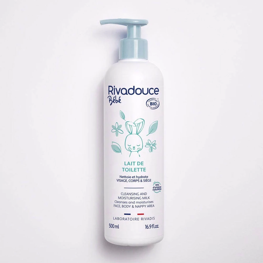 Rivadouce Baby Organic Cleansing Milk Face, body and seat 500ml