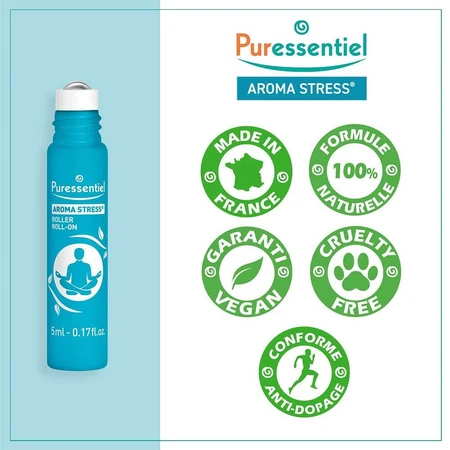Puressentiel Aroma Stress Roller con 12 aceites esenciales 5ml