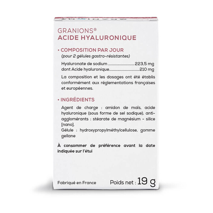 Granions Acide Hyaluronique 60 Gelules 200mg