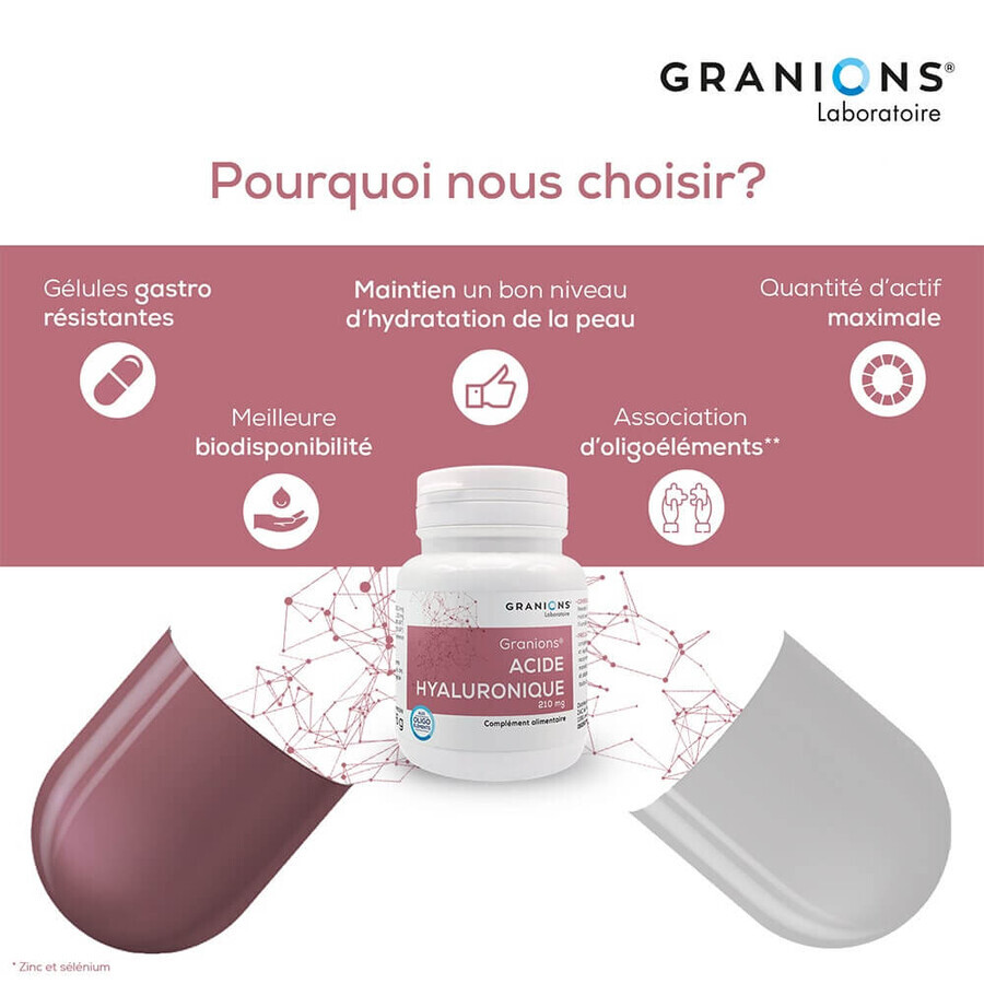 Granions Acide Hyaluronique 60 Gelules 200mg
