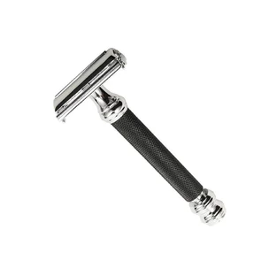 Parker Rasoir De Surete Papillon Metal Twist Noir Et Chrome N°76r