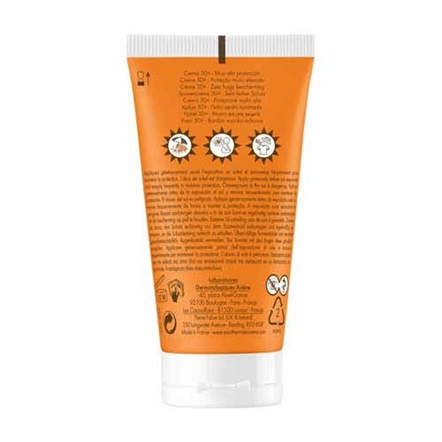 Avène Solari Cream 50+ UV rays and blue light sensitive and dry skin 50ml