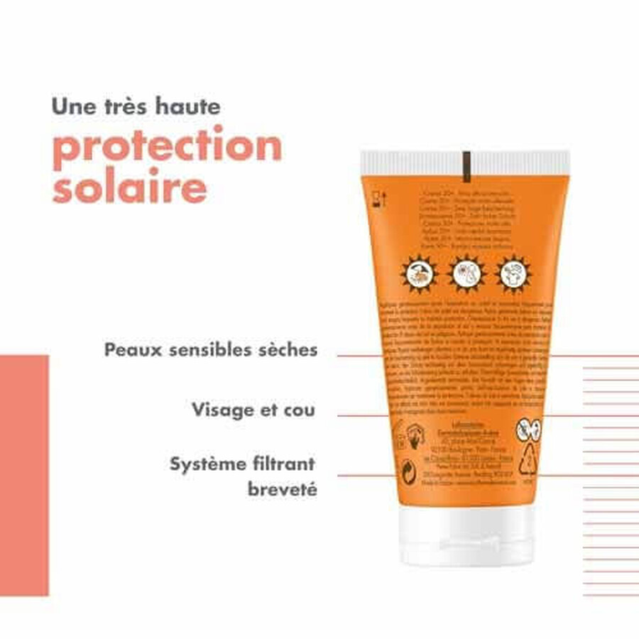 Avène Solari Cream 50+ UV rays and blue light sensitive and dry skin 50ml