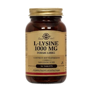 Solgar L-Lysine Lysine Défenses immunitaires 50 comprimés