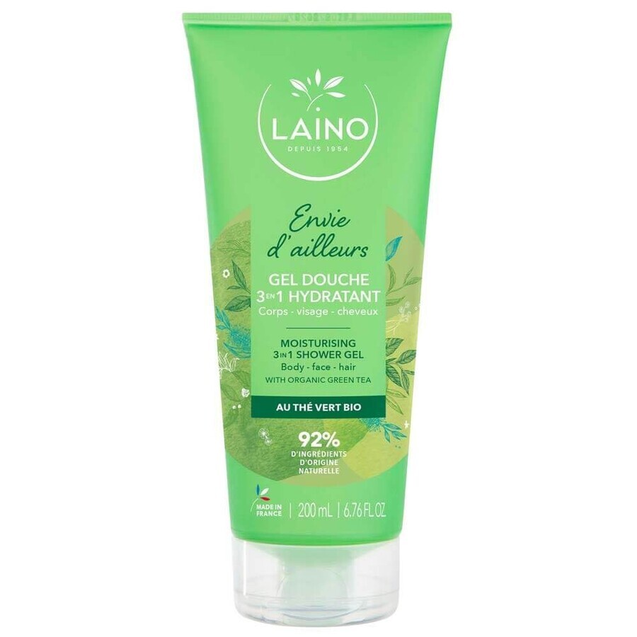 Winkel op Laino Envie d'Ailleurs Douchegel 3-in-1 met biologische groene thee 200 ml Laino Envie d'Ailleurs Douchegel 3-in-1 met biologische groene thee 200 ml