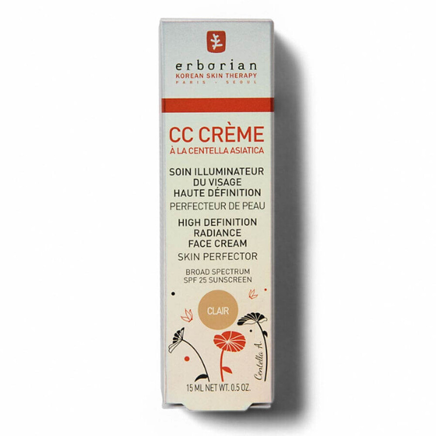 Erborian CC Cream Tratamiento Facial Iluminador de Alta Definición SPF25 15ml