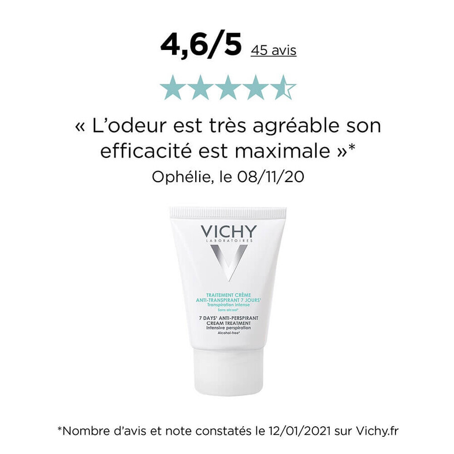 Vichy Desodorante Tratamiento Crema Antitranspirante 7 días 30ml Vichy Desodorante Tratamiento Crema Antitranspirante 7 días 30ml