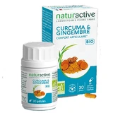 Naturactive Organic Turmeric and Ginger Joint Wellness 30 capsules