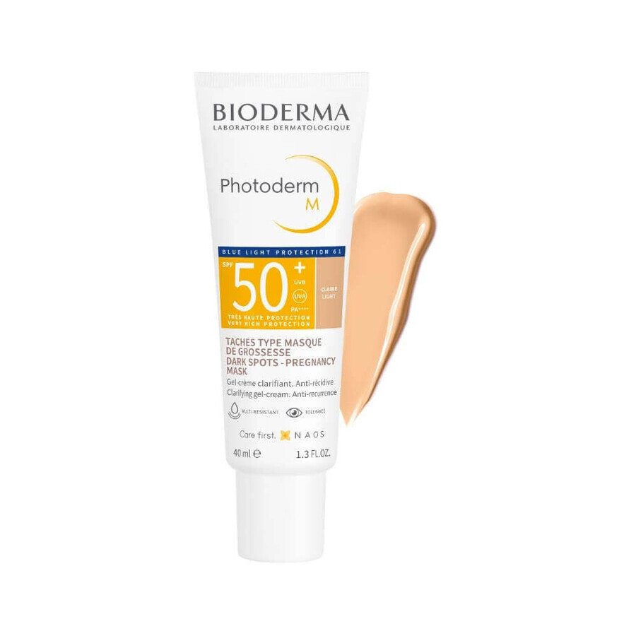 Bioderma Photoderm Gel-Crème Clarifiant Teinte Claire SPF50+ 40ml Bioderma Photoderm Gel-Crème Clarifiant Teinte Claire SPF50+ 40ml