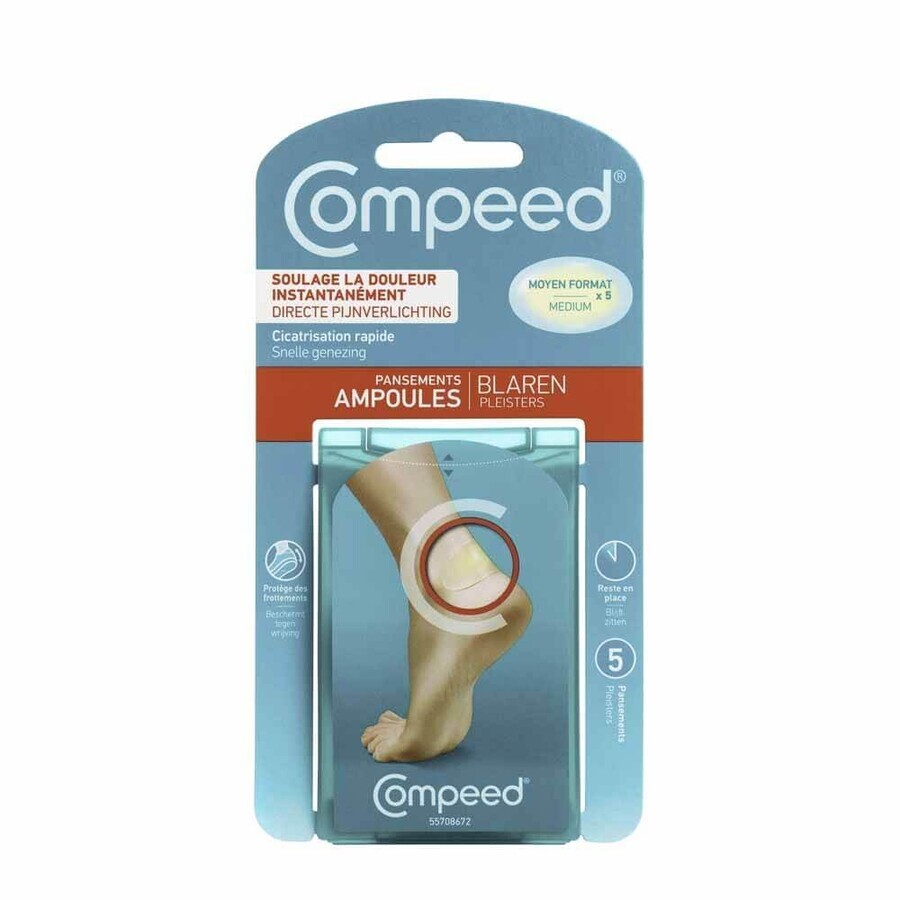 Compeed Pansements Ampoules Moyen Format X5