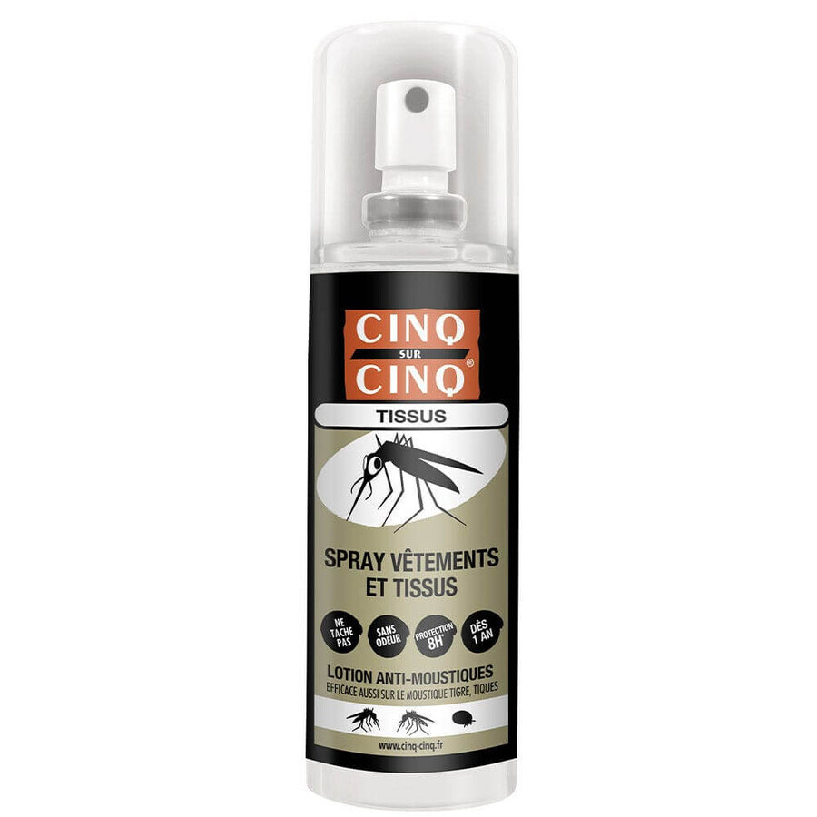 Cinq Sur Cinq Spray pentru țânțari pentru îmbrăcăminte și textile 100ml
