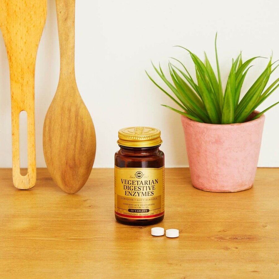 Solgar Vegetarian Digestive Enzymes Digestion Transit 50 Tablets