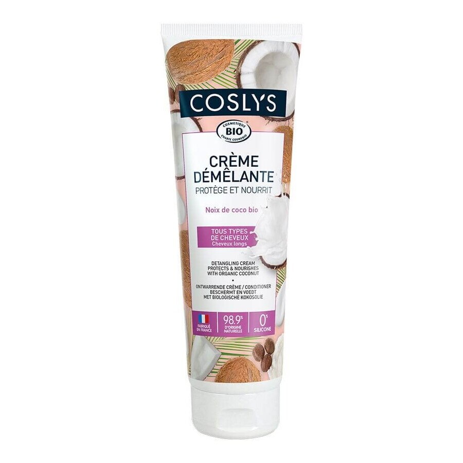 Coslys Demel'facile Crème démaquillante à la noix de coco bio Cheveux longs 250ml
