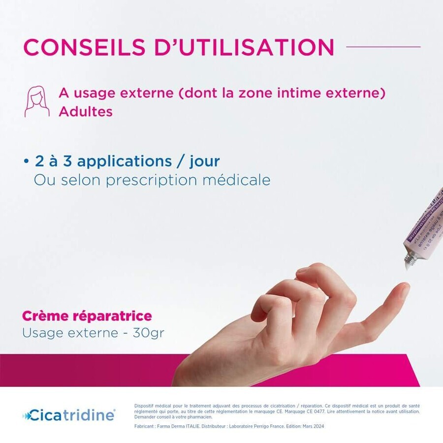 Cicatridine Crema Cicatrizante Con Ácido Hialurónico 30g