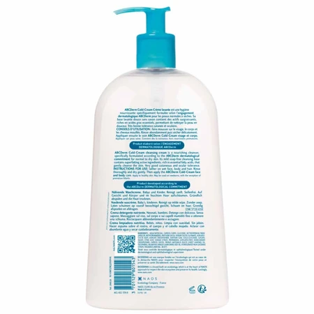 Bioderma Abcderm Crème Lavante Bébés et Enfants Visage, Corps et Cheveux 1L