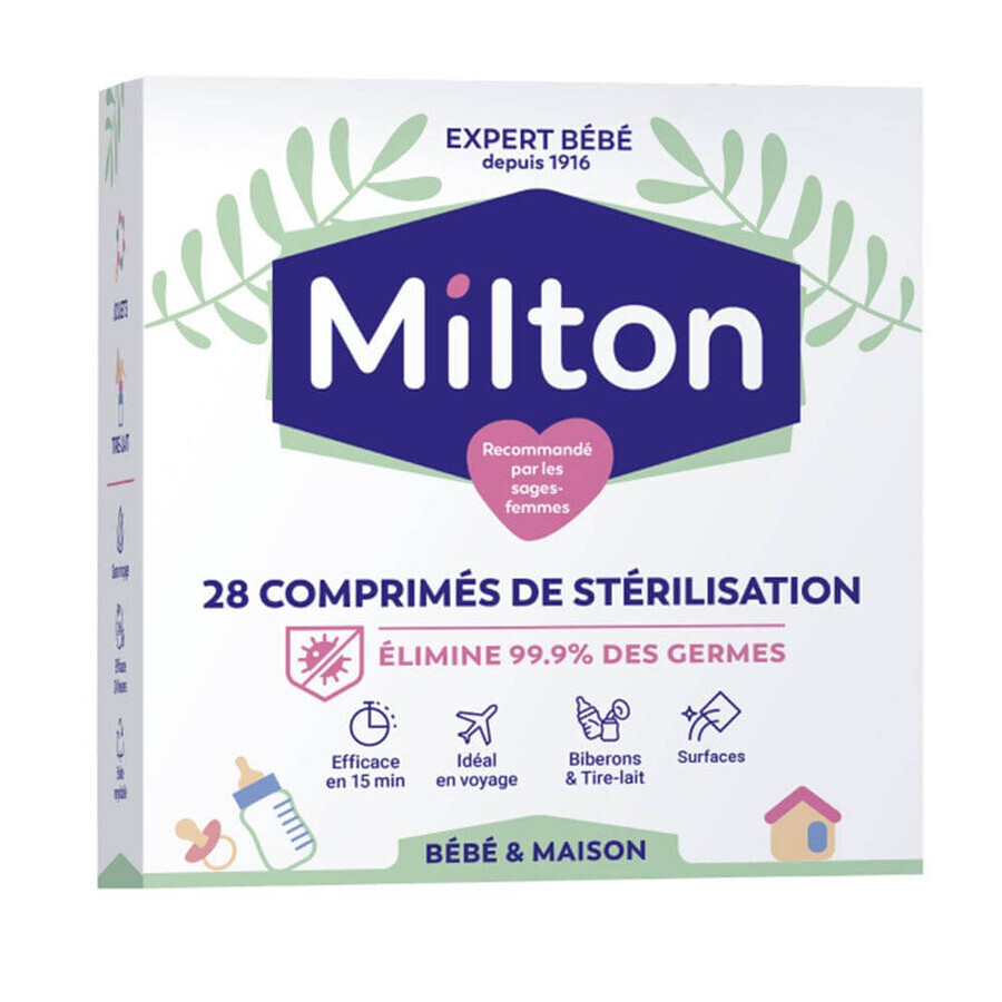 Milton Sterilization Tablets Baby and Household Hygiene 28 Tablets