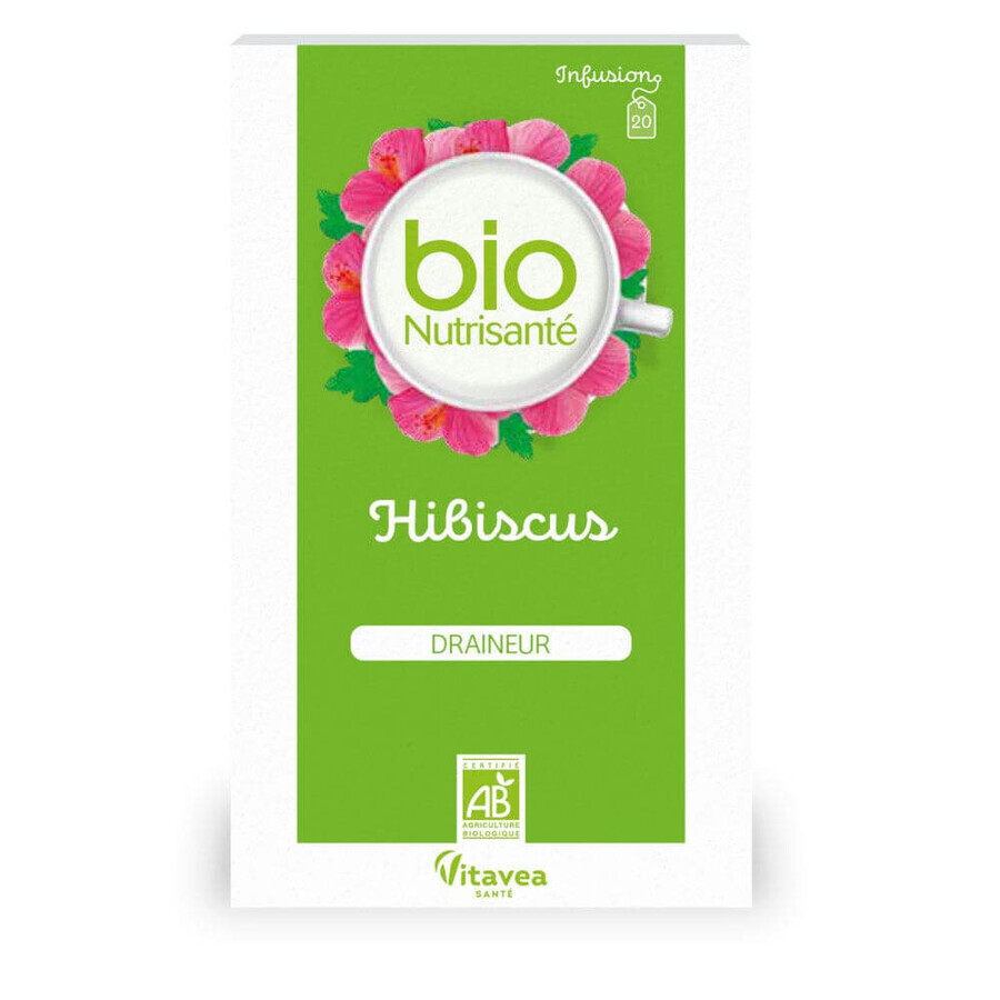Vitavea Santé BioNutrisanté Infusion Hibiscus Draineur 20 sachets