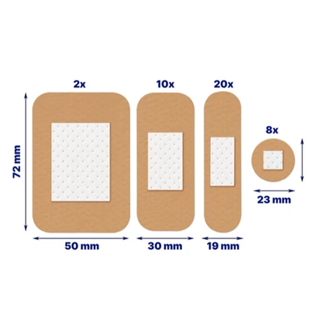 Elastoplast Verband 40 Universele pleisters 4 maten x40