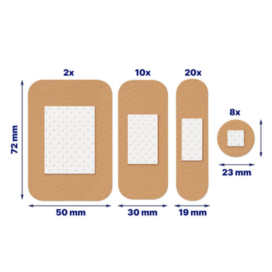 Elastoplast Apósitos 40 Tiritas Universel 4 tamaños x40