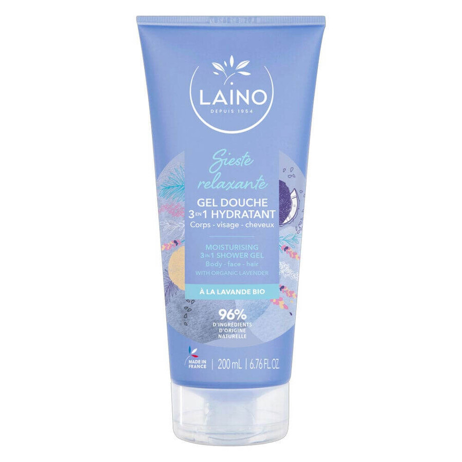 Shop Laino Sieste Relaxante 3in1 Feuchthalte-Duschgel mit Bio-Lavendel 200 ml Laino Sieste Relaxante 3in1 Feuchthalte-Duschgel mit Bio-Lavendel 200 ml