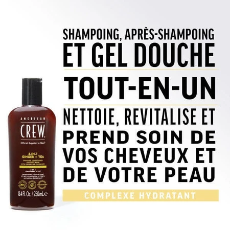 American Crew Shampoo 3 in 1 Ingwer und Tee 450ml