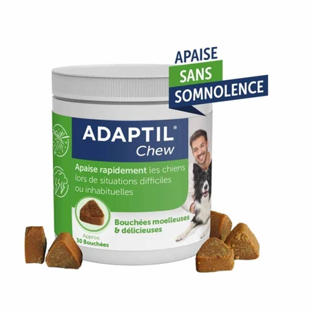 Ceva Adaptil Anti-stress verzachtende hapjes voor honden 30 kauwtabletten