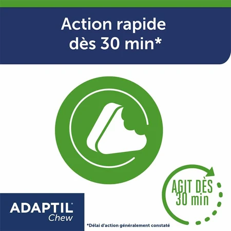 Ceva Adaptil Anti-stress verzachtende hapjes voor honden 30 kauwtabletten