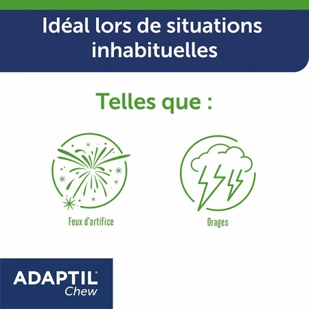 Ceva Adaptil Anti-stress verzachtende hapjes voor honden 30 kauwtabletten