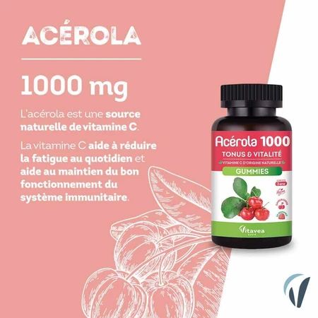 Vitavea Santé Acerola 1000 30 gominolas