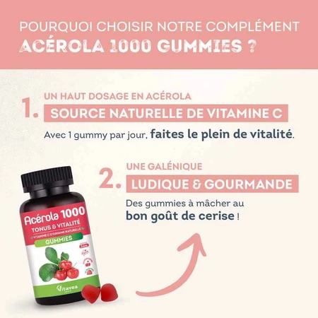 Vitavea Santé Acerola 1000 30 gominolas