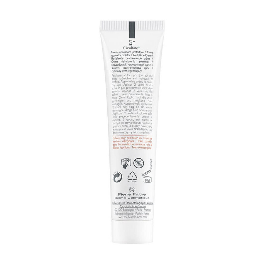 Avène Cicalfate+ Creme Reparatrice Empfindliche und gereizte Haut 40ml Avène Cicalfate+ Creme Reparatrice Empfindliche und gereizte Haut 40ml