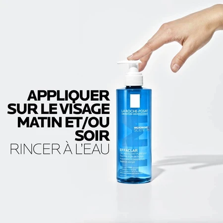 La Roche-Posay Effaclar Gel Limpiador Facial Espumoso Pieles Grasas Propensas al Acné 400ml