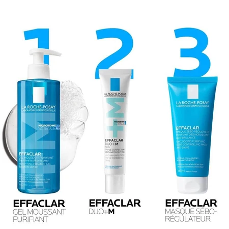 La Roche-Posay Effaclar Gel Limpiador Facial Espumoso Pieles Grasas Propensas al Acné 400ml