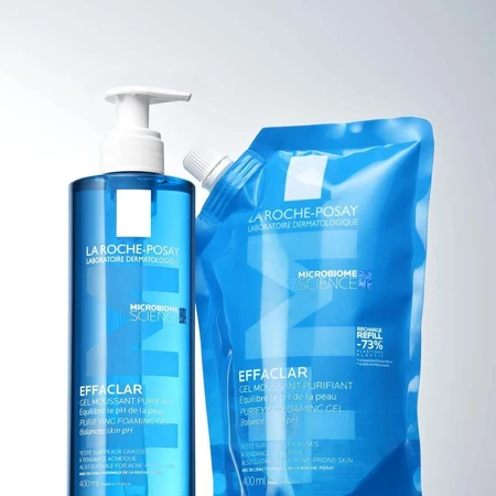 La Roche-Posay Effaclar Gel Limpiador Facial Espumoso Pieles Grasas Propensas al Acné 400ml