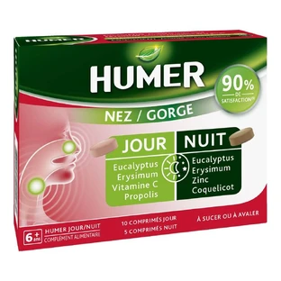 Humer Nose Throat 10 tablets day + 5 tablets night