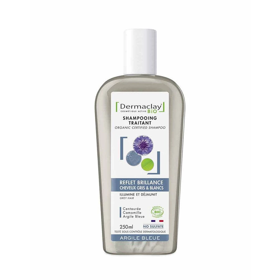 Dermaclay Champú Tratante Bio Cabellos Grises Arcilla Azul 250ml