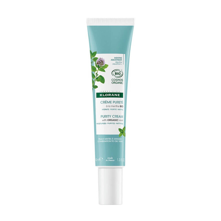 Klorane Aquatic Mint Purity Cream Bio 40 ml