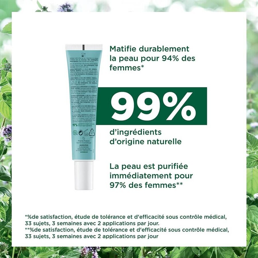 Klorane Aquatic Mint Purity Cream Bio 40 ml