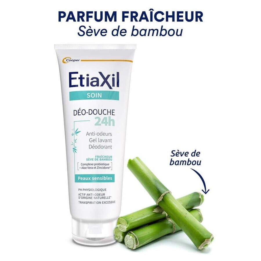 Etiaxil Douche Deodorant 24h Bamboesap Gevoelige Huid 200 ml