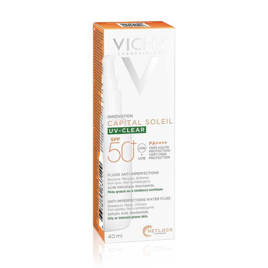 Vichy Capital Soleil Anti-Imperfection Fluid SPF50+ Uv-Clear 40 ml