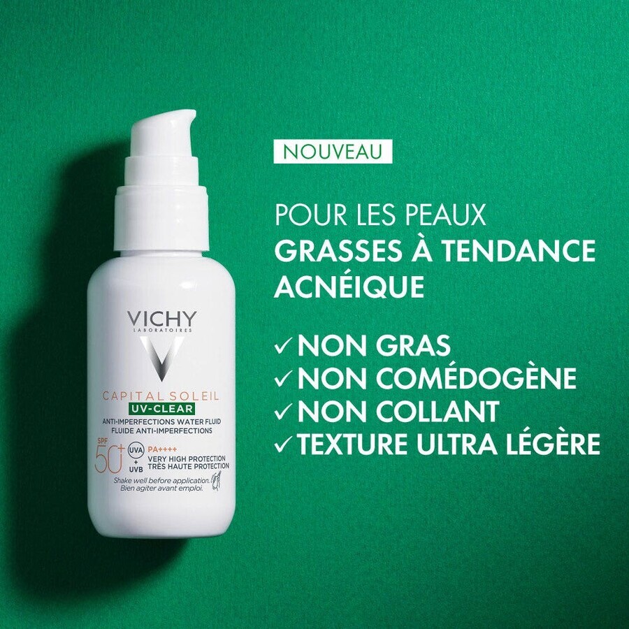 Vichy Capital Soleil Anti-Imperfection Fluid SPF50+ Uv-Clear 40 ml