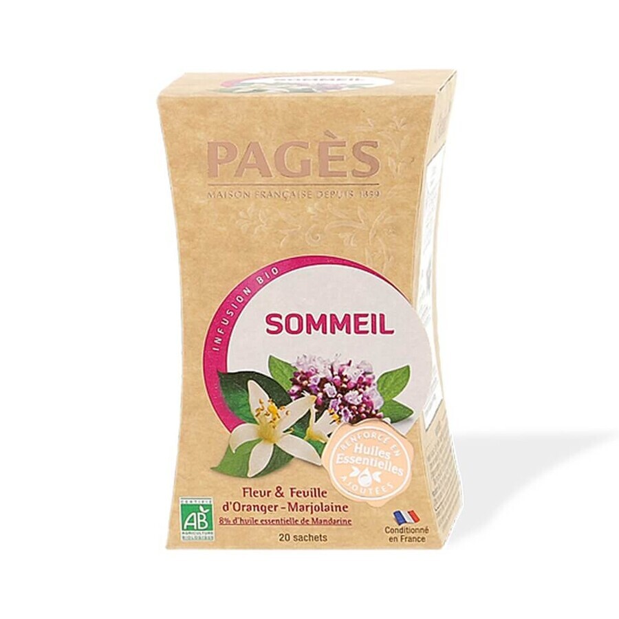Pagès Infusion Sommeil Bio 20 Sachets