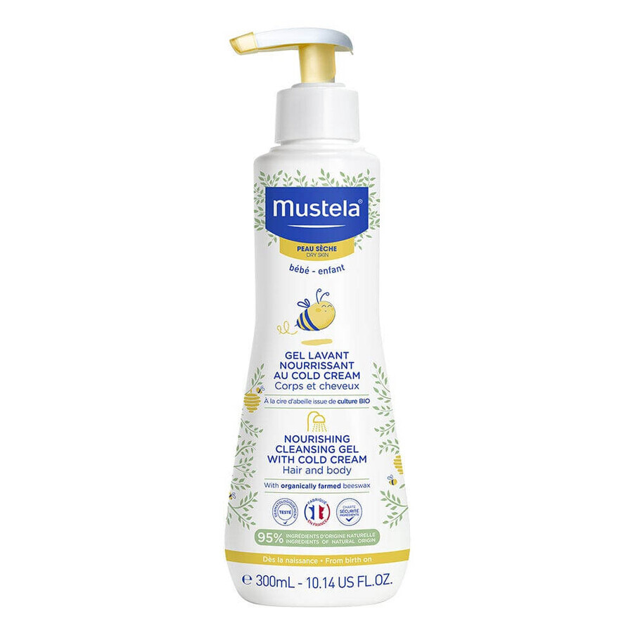 Mustela Nourishing Cleansing Gel in Cold Cream für trockene Haut 300 ml